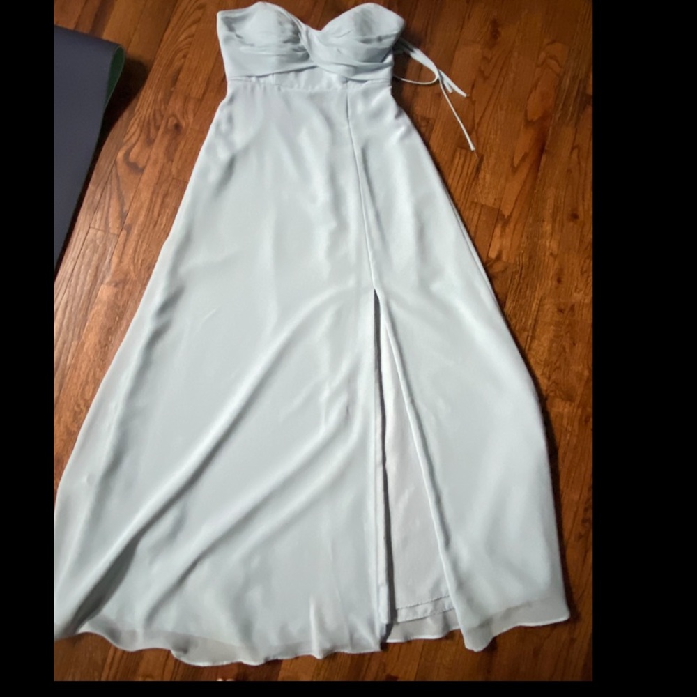 Brideside blue bridesmaid dress